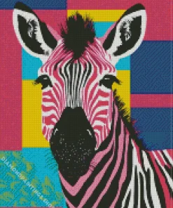 funky zebra art Diamond Paintings