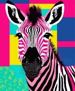 funky zebra art Diamond Paintings