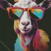 goat with sunglasses Diamond Paints