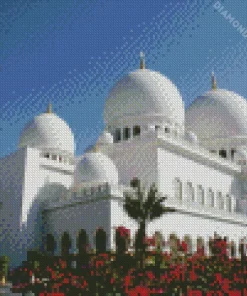 grand bur dubai masjid Diamond With Numbers