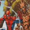 groot and spider man heroes Diamond Paintings