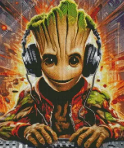 groot dj Diamond Paintings