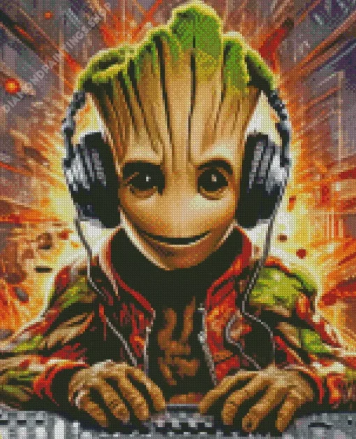 groot dj Diamond Paintings