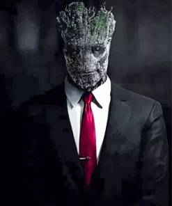 groot in suit Diamond Paintings