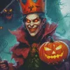 king and the evil pumpkin Diamond Paintings