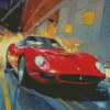old ferrari art Diamond Paintings