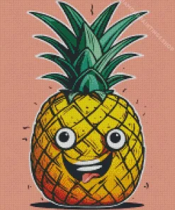pineapple art illustration Diamond Paintings