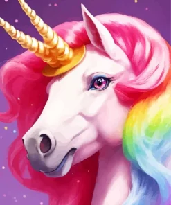 pink unicorn Diamond Paintings