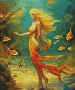 pisces girl Diamond Paintings