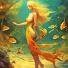 pisces girl Diamond Paintings