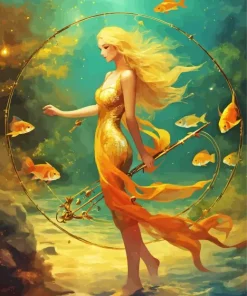 pisces girl Diamond Paintings