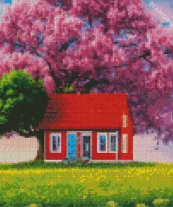 red house Diamond Paintings