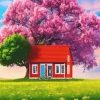 red house Diamond Paintings