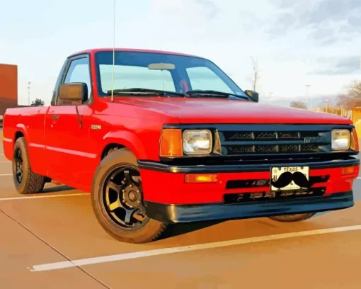 red mazda b2200 Diamond Paintings