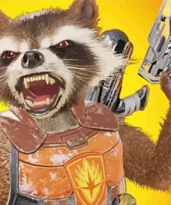 rocket raccoon Diamond Paints