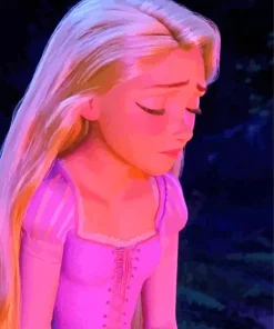sad rapunzel princess Diamond Paints