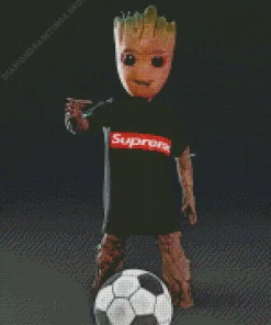supreme groot soccer Diamond Paintings
