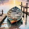 Abandoned Row Boat Diamond Painting