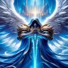 Archangel With Blue Sword Diamond Painting
