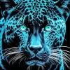 Black Blue Jaguar Diamond Painting