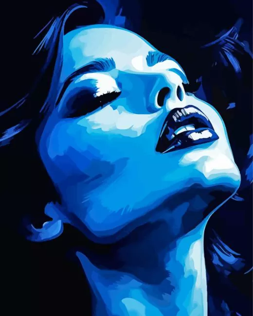 Blue Female Diamond Paintings Blue Female Diamond Painting