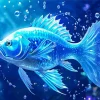 Blue Fish Diamond Painting