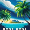 Bora Bora Tropical Island Diamond Painting