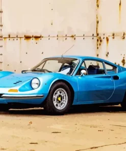 Classic Blue Ferrari Diamond Painting