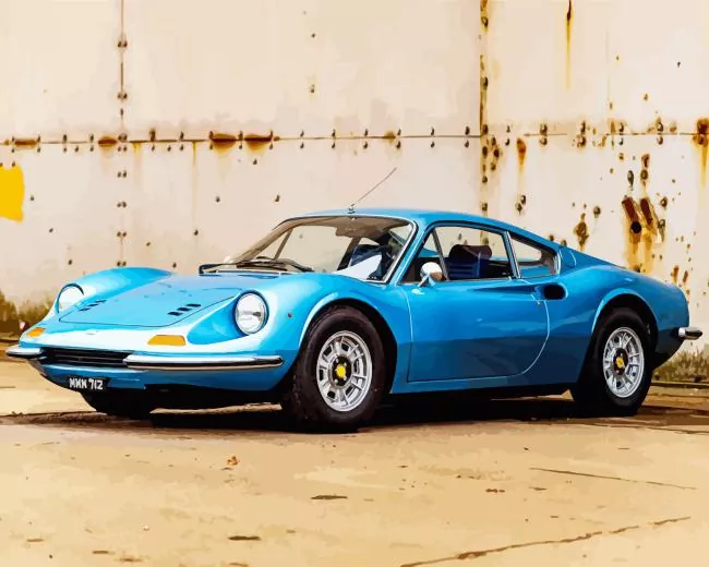 Classic Blue Ferrari Diamond Paintings Classic Blue Ferrari Diamond Painting