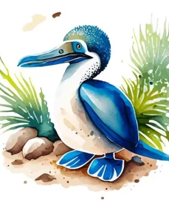 Cute Baby Booby Bird Diamond Painting