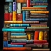 Old Book Shelf Diamond Painting