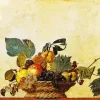 Basket of Fruit By Caravaggio Diamond Painting