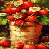 Basket Of Strawberries Diamond Painting