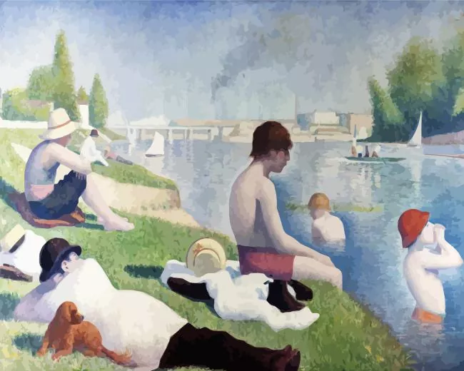 bathers at asnieres Diamond Paints Bathers At Asnieres Diamond Painting