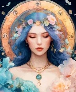 Beautiful Virgo Diamond Painting