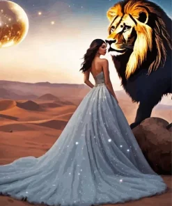 Beauty And The Lion Diamond Painting