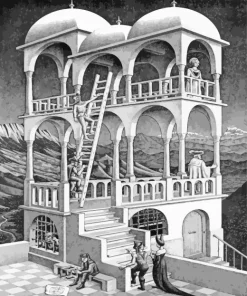 Belvedere By Maurits Escher Diamond Painting