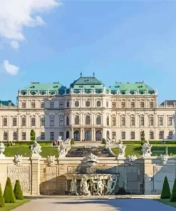 Belvedere Garden Vienna Diamond Painting
