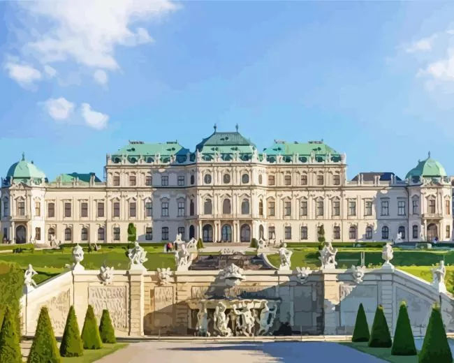 belvedere garden vienna Diamond Paintings Belvedere Garden Vienna Diamond Painting