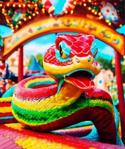 Big Rainbow Snake Diamond Painting