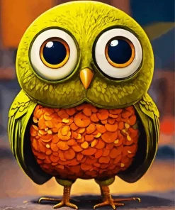 Bird With Big Eyes Diamond Painting