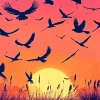 Birds Silhouette Diamond Painting