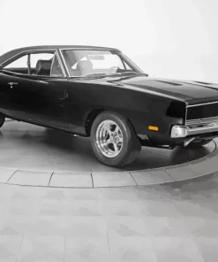 Black 1969 Charger Diamond Painting