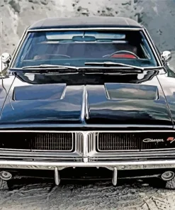 Black 69 Charger Diamond Painting
