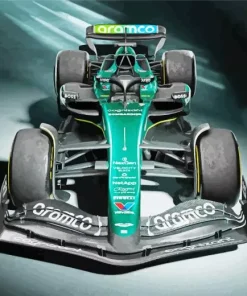 Black And Green F1 Car Diamond Painting