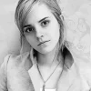 Black And White Emma Watson Diamond Painting