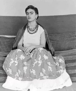 Black And White Frida Kahlo Diamond Painting