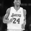 Black And White Kobe Bryant Diamond Painting