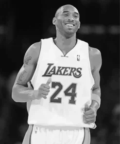 Black And White Kobe Bryant Diamond Painting