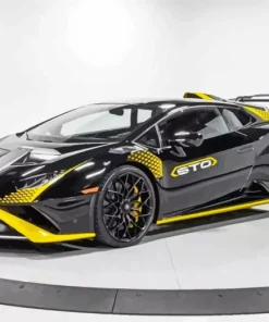 Black And Yellow Lambo Diamond Painting
